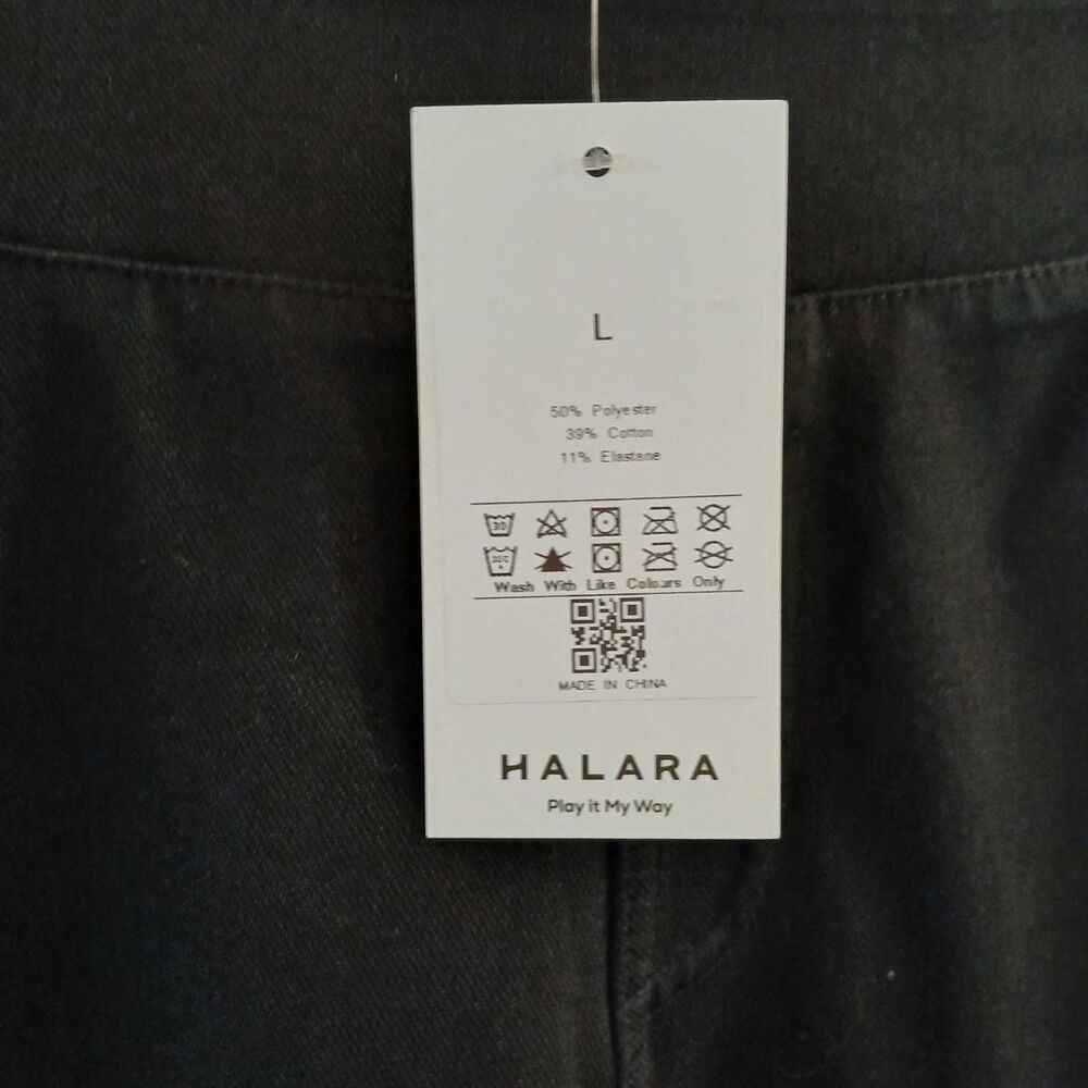 NWT Halara Black Flex Denim Casual Leggings Viral Jeggings L Classic Basic - Picture 5 of 8